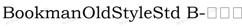 BookmanOldStyleStd B字体转换